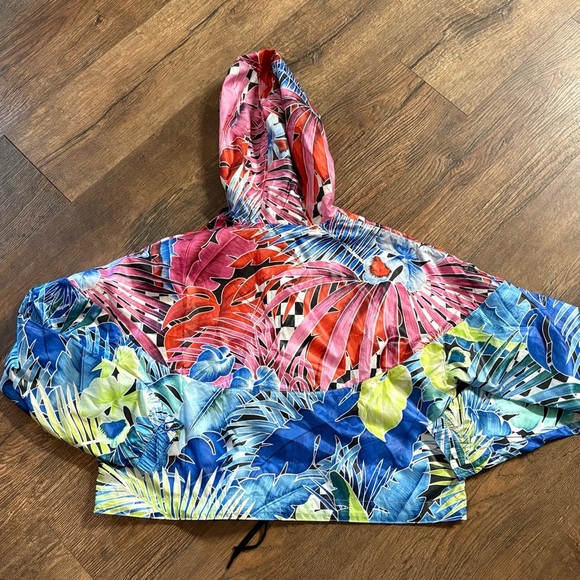 Nike Flower Power Woven Multicolored Jacket Sz m - Picture 5 of 5